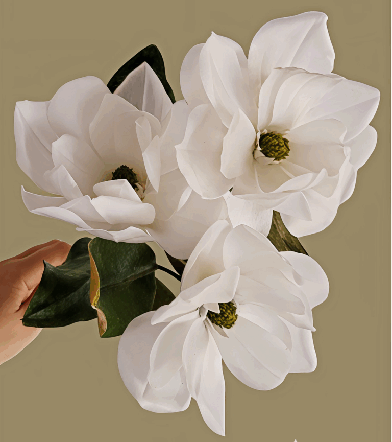 Magnolia Técnica Base en Papel de Oblea