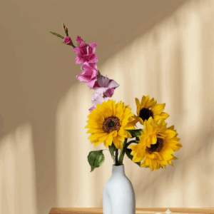 Flores Realistas en Papel oblea: Gladiolo & Girasol