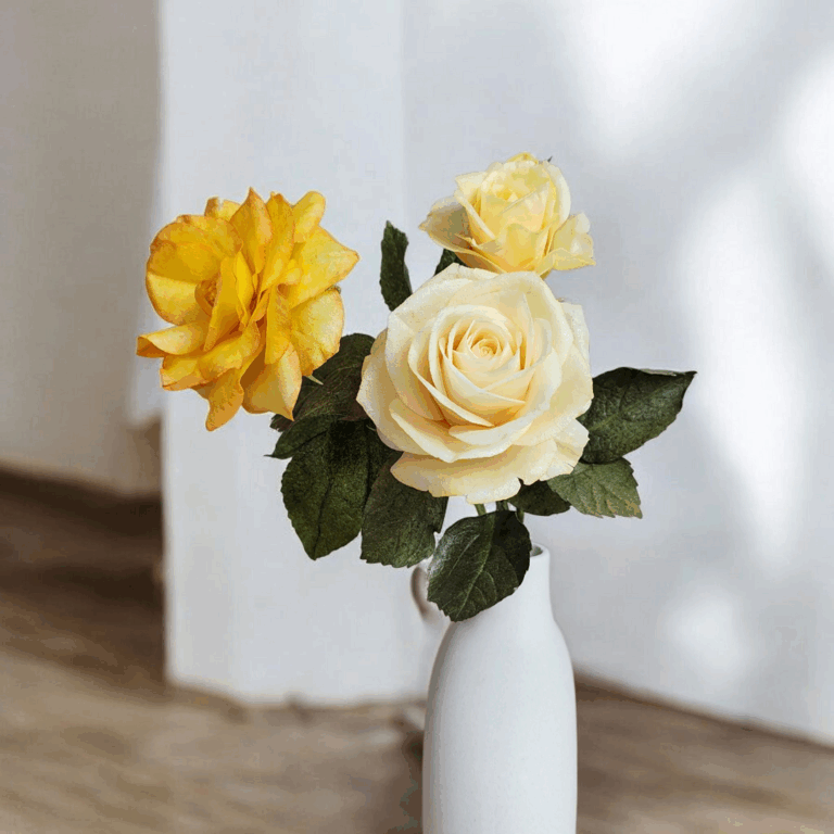 Rosa Realista en Papel oblea