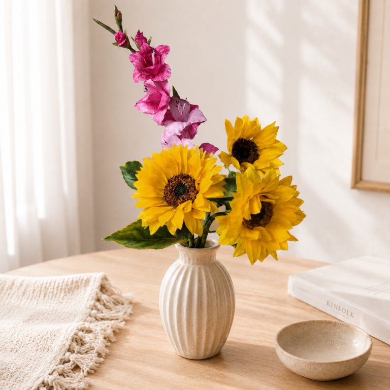Flores Realistas en Papel oblea: Gladiolo & Girasol