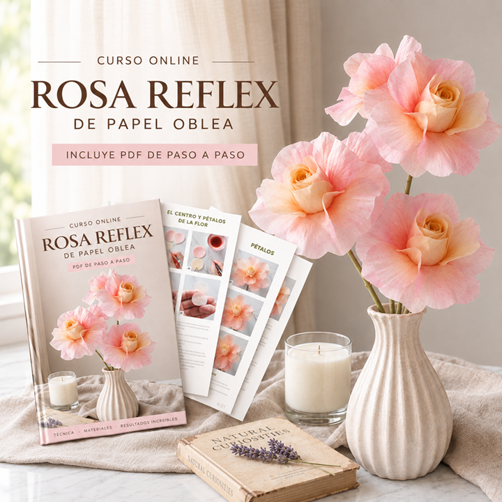 Rosa Reflex en wafer paper