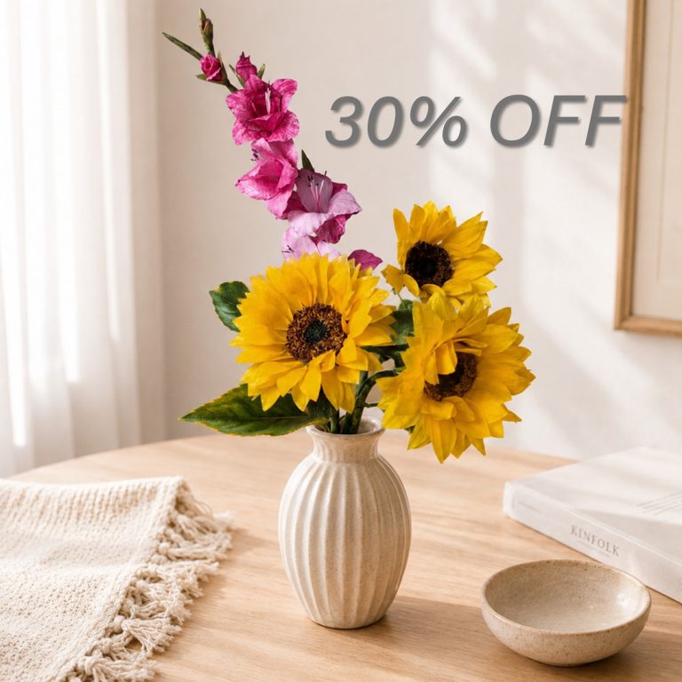 Flores Realistas en Papel oblea: Gladiolo & Girasol